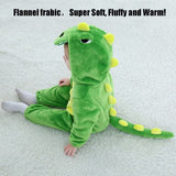 QIAONIUNIU Halloween Baby Green Dinosaur Costumes Toddler Outfit Infants Cosplay Romper 18-24 Months