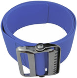 LAMBOX Vinyl Gait Belt-Easy Clean Walking Transfer Belt with Metal Buckle for Elderly Pediatric Caregiver Nurse Therapist (Blue, 60 inch)