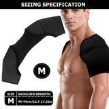 FERCAISH Double Shoulder Brace, Comfortable Double Shoulder -Breathable Sports Protective Gear for Chronic Tendinitis Pain Relief, Shoulder Strap Brace for Sleeping Outdoor Lifting Sports(M)