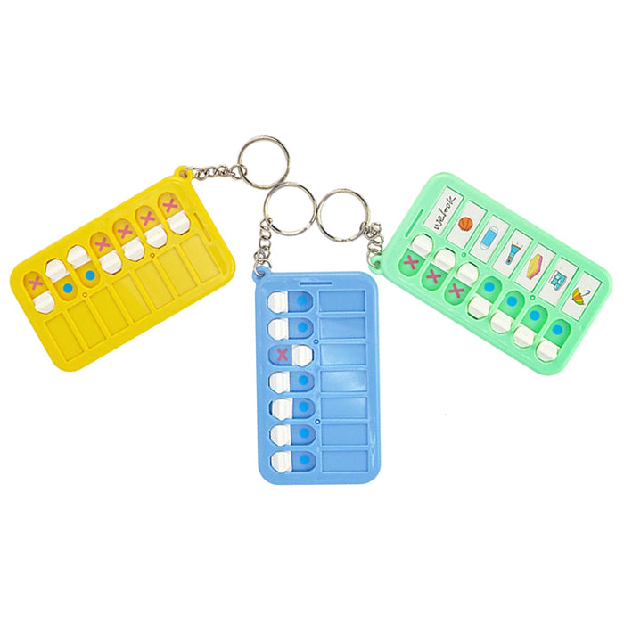 ZBJBinCH 3 Pcs Reminder Board for The Elderly, ADHD Tools for Kids Portable Visual Schedule for Kids School Bag Pendant Detachable Daily Task Planning Pad with List Cards Stickers for Kids