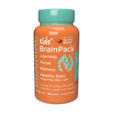 Brainiac Kids Daily BrainPack Gummies, Supports Brain Health with Omega 3 DHA EPA DPA, Choline, B6 & B12 and Lutein for Eye Health with Immune Support, Citrus Berry Flavor, 90 ct