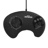 Retro-Bit BIG6 USB Arcade Controller Pad for Sega Genesis Mini, Switch, PC, Mac, Steam, RetroPie, Raspberry Pi - USB Port - Black