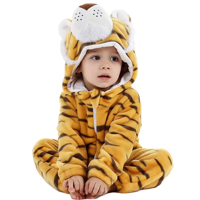 QIAONIUNIU Halloween Baby Tiger Costumes Toddler Outfit Infants Cosplay Romper 30-36 Months