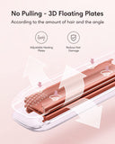 Wavytalk Salon Flat Iron Hair Straightener, Negative Ion Flat Iron with Titanium Plates Get Frizz-Free Hair, Dual Voltage Flat Iron (Rose Gold)