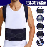 Upgraded Posture Corrector Back Brace for Men and Women, New Version Lumbar Support for Posture Improving and Pain Relief, Full Back Support for Neck, Shoulder, Waist Pain