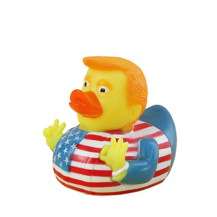 Baby Bath Toys Trump Rubber Squeak Bath Duck Baby Bath Duckies - for Kids Gift Birthdays Baby Showers Bath Time (USA Flag)