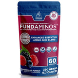 FundAminos Blend - 100% Organic & Vegan EAA & BCAA Powder for 400% Greater Lean Muscle, Faster Recovery & Strength Vs. Protein Powder - Clinically Tested Post Workout - Real Superfruits - 60 Servings