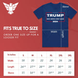 GunShowTees Make America Great Again Trump 2024 MAGA Shirt, X-Large, Navy