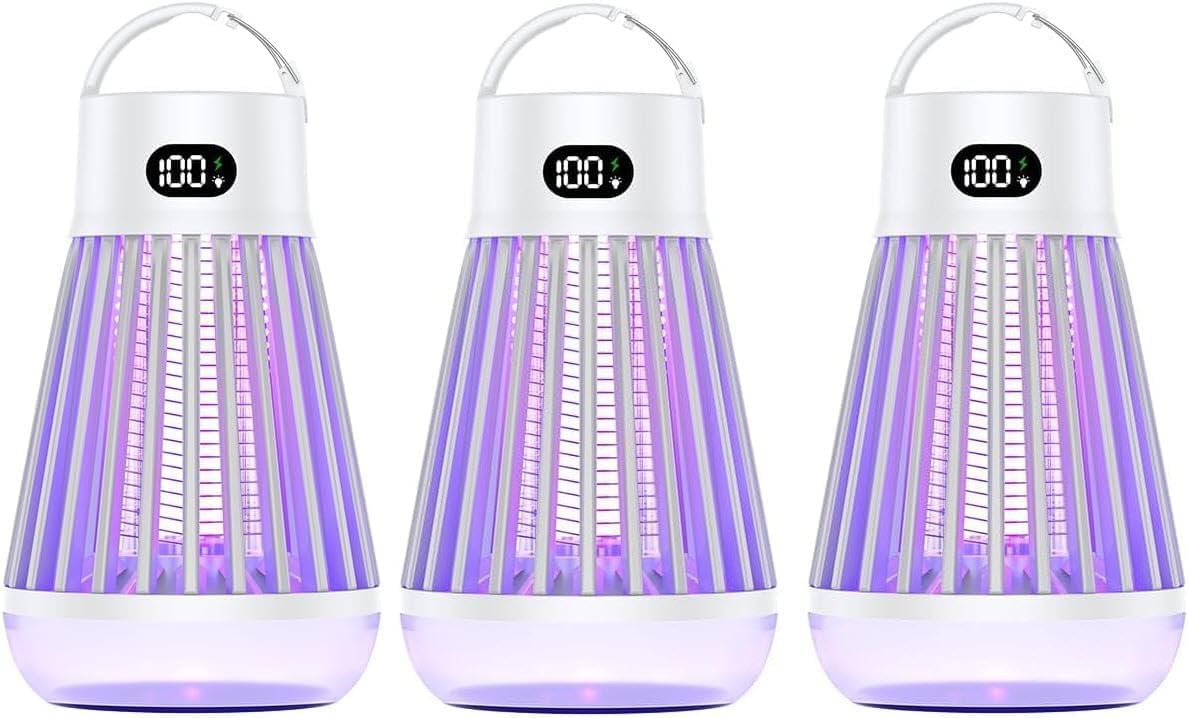 Zapper 2.0 Pro - 3 Pack Portable Bug Zapper, Indoor & Outdoor, Cordles