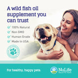 100% Pure Omega 3 Fish Oil for Dogs & Cats - Pet Fish Oil Supplement with DHA & EPA Fatty Acids for Healthy Skin & Shiny Coat - Improves Shedding & Relieves Dry, Itchy Skin - 500mg - 120 Capsules