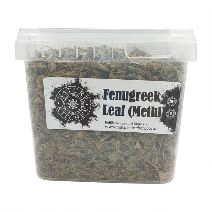 Nature Kitchen Fenugreek Leaf(Methi) 125G Large Bag Of Seasoning Spices And Herbs. Gluten-Free and Vegan, Everyday Cooking Blends For Marinades, Sauces, Frying, Baking Or Grilling