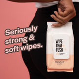 MightyGood. Wipe That Tush Flushable Wipes - 6 packs of 150 Wipes - 600 Total Wipes - Hypoallergenic & Fragrance-Free Wipes with Aloe - Flushable Tested & Septic-Safe