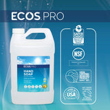 ECOS PRO Hand Soap Refill | Hypoallergenic | Unscented | Readily Biodegradable Formula | With Vitamin E & Antioxidants | Made In The USA | Free and Clear 1 GALLON/ 128 Fl Oz (Pack of 4)