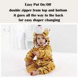 QIAONIUNIU Halloween Baby Tiger Costumes Toddler Outfit Infants Cosplay Romper 24-30 Months