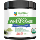 Wheatgrass Powder - USDA Certified Organic Wheat Grass Powder That Is Rich In Essential Amino Acids, Chlorophyll, Antioxidants, Fatty Acids, Minerals & Vitamins - US Grown - Vegan & Non-GMO Superfoods