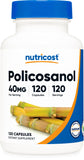 Nutricost Policosanol 40mg, 120 Capsules - Gluten Free, Non-GMO, and Vegetarian Friendly