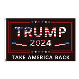 Lixure Trump 2024 Take America Back Flag 3 x 5 FT,90 x 150 cm,Polyester for Outdoor, Vivid Color and Fade Proof, Durable, with 2 Brass Grommets