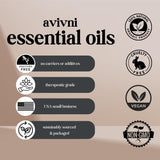 Avivni Jasmine Essential Oil - 100% Pure & Natural, Organic, Undiluted for Aromatherapy, Skin, Hair, Diffuser (0.33oz - 10ml)
