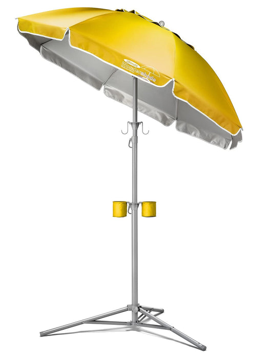 Wondershade Ultimate Portable Sun Shade Umbrella – Lightweight Adjustable Outdoor Patio & Beach Umbrella with Tripod Base (Yellow)
