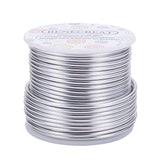 BENECREAT 10 Gauge Jewelry Craft Aluminum Wire 80 Feet Bendable Metal Sculpting Wire for Christmas Craft Floral Model Skeleton Making (Silver, 2.5mm)