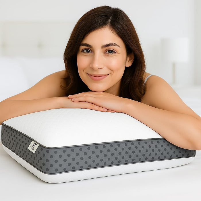 Royal Therapy Memory Foam Pillow, Queen Pain Relief, Neck and Shoulder, Pain, Side Sleeper Pillow, Cervical, Neck Sleeping