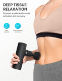 ALLJOY Mini Massage Gun Deep Tissue, Powerful Percussion Muscle Massager Gun with 4 Attachments, 4 Speed Settings, Compact Sports Handheld Massager for Muscles Neck Back Arms