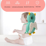 Baby Walker Head Protector Toddler Adjustable Baby Head Protection Backpack Wear Safety Pad (Turtle)