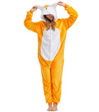 QUCH Adult Onesie Costume-Unisex Animal Onesies for Adults Halloween Costume, Halloween Onesie Adult Onesie Pajamas for Women Fox XL