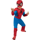 Party City Classic Spider-Man Muscle Halloween Costume for Toddler Boys, Marvel Comics, 3-4T, Includes Jumpsuit and Mask