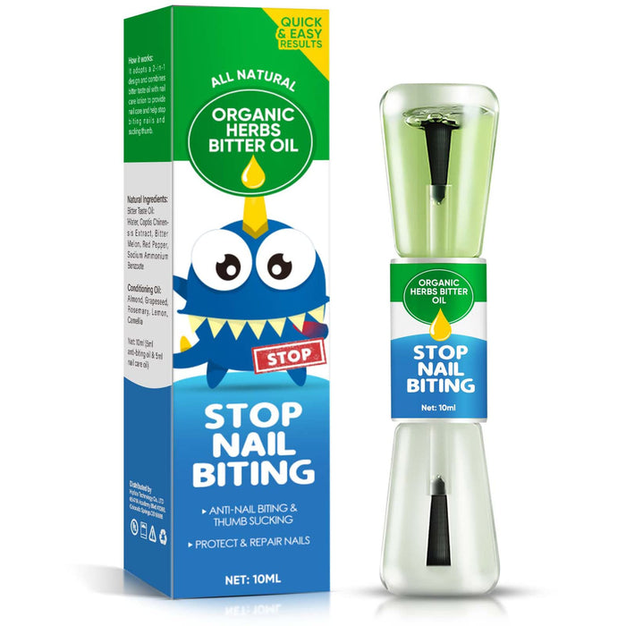 Nail Biting Treatment for Kids, Natural Thumb Sucking Stop for Kids, pLant-based Ingredients, Appropriate Bitter Taste, Full Nail Care