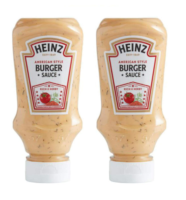 KRAFT Heinz American Style Burger Sauce 7.35 Ounce! Made With Tomatoes, Mustard, Dill And Spices! Creamy, Rich And Herby Sauce! Delicious Sauce For Burgers, Hot Dogs And More! Choose Your Pack! (2 Pack)