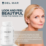 Del Mar Labs - CeraLift - 30 Day Supply - Doctor Formulated - For Reduction in Appearance of Fine Lines and Wrinkles - Anti-Aging Ceramides and Antioxidants - Vegetarian Capsules