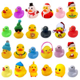 2024 Advent Calendar Rubber Ducks Bath Toys Christmas Blind Box Toy Ducks Mini Ducks for Kids Boys Girls Home Party Decoration Cruise Ducks Rubber Ducks in Bulk - 24 Pcs