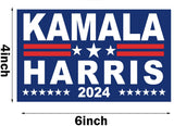 Kamala Harris 2024 President Campaign Car Magnet Bumper Magnet Truck Magnet Fridge Magnetic 6-inch by 4-inch 2PCS