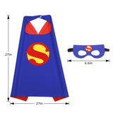 KARAZZO Superhero Capes Set and Wristbands Kids Costumes Halloween Christmas Cosplay Dress Up for Boys (5-PACK CAPES SET)