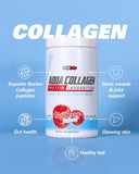 EHP Labs Aqua Hydrolyzed Collagen Peptides Powder - 10g of Protein per Serving, Hydration & Gut Health Support, Grass Fed Pasture-Raised Bovine Collagen, Type I & III, 24 Servings (Raspberry Refresh)