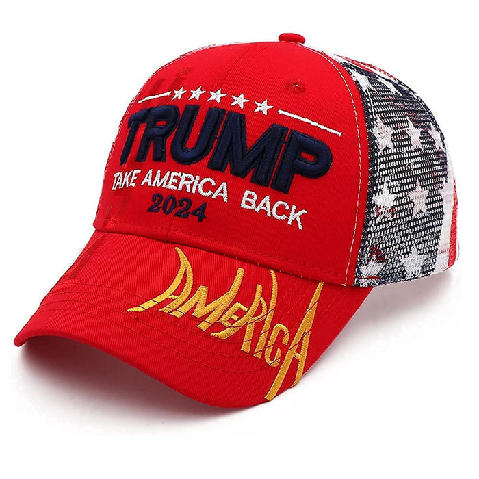 Trump 2024 Hat Donald Trump Hat Take America Back MAGA Hat Embroidery Ultra MAGA Adjustable Trucker Cap for Men Women