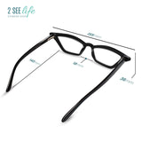 Black Funky Cat Eye Reading Glasses for Women with Stylish Look & High Vision - Solid & Sturdy Readers For Women - Comfy for All Face Shapes Womens Reading Glasses - (2.25 x) Reading Glasses Women