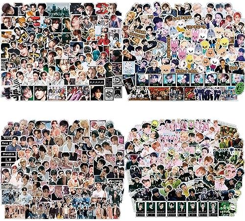 Kpop Stray Kids 380 Pcs Stickers Vinyl Laptop Lugguage Sticker Pack for Phone, Water Bottle, Laptop, SKZ Fans Decoration Gifts
