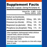 Fasting Salts Capsules: Pure Electrolytes for Fasting. Sodium, Potassium, Magnesium, Phosphorus. Fasting Electrolytes Supplement from Nutri-Align Fasting Range. 120 Capsules.