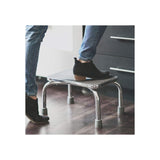 DMI Step Stool with Handle and Non Skid Rubber Platform, Lightweight and Sturdy Stool for Seniors, Adults and Children, Holds up to 300 Pounds with 9.5 Inch Step Up, 17.3"D x 12.3"W x 34"H, Chrome