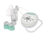 MOTIF MEDICAL Luna Double Electric Breast Pump - Easy to Use, Quiet Motor, Built-in LED Night Light - Outlet Required