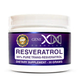 GENEX Trans Resveratrol 1000mg Serving 99% Pure Micronized Pharmaceutical Grade Trans-Resveratrol Powder 30 Servings or 30Grams 1Gram Per Day 30-Day Supply Made in a GMP & NSF Certified Facility