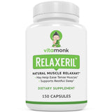 VitaMonk Relaxeril™ All-Natural Muscle Relaxer - Muscle Relaxer Supplement - Complete Muscle Relaxing Formula