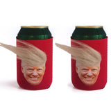 2 Pcs 2024 Donald Trump Mugshot MAGA Funny Soda Pop and Beer Neoprene Coolie Can Coolers