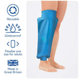 BLOCCS 100% Waterproof Knee Cover- Swim, Shower & Bathe. Watertight Protection for Dressings & Bandages - #AKP87-S - Adult Knee Protector - (Small)