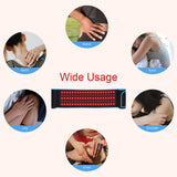 bonodave Red Infrared Light Therapy Belt for Body Pain Red Light Therapy for Back Knee Feet Hands Relief 3 Chips in 1 Near Infrared Heating Pad 660nm 850nm NIR Home Therapy Wrap Gift for Women Men