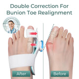 TENICORE Bunion Corrector for Women & Men, Big Toe Straightener with 3 Different Angle Fixing Plate, Orthopedic Bunion Splint for Hallux Valgus, Hammer Toe Corrector & Bunion Brace for Bunion Relief