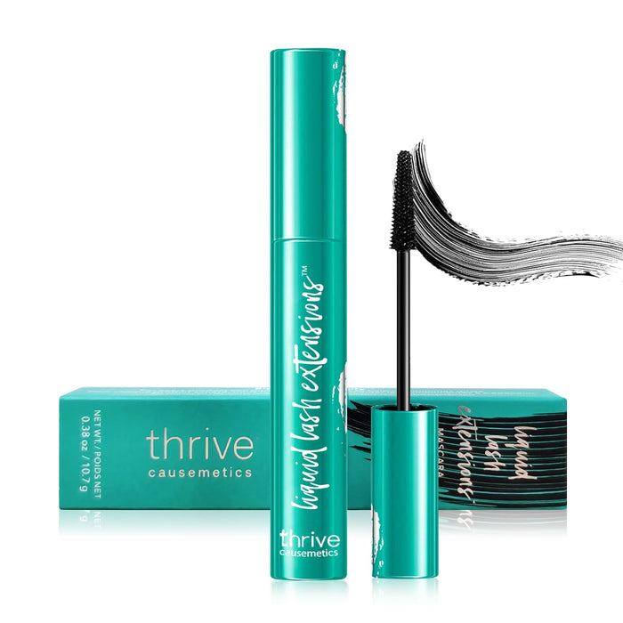 Thrive Mascar a Liquid Lash Extensions, Mascara Liquid for Lash Extensions Mascara-Brynn Thick and slender (Rich Black 10.7g 0.38 OZ） (Pack of 1)