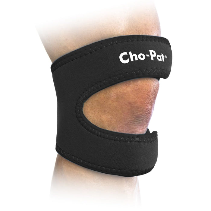 Cho-Pat Dual Action Double-Layer Adjustable Knee Strap, Pain Relief for Chondromalacia, Osgood Schlatter’s, Tendonitis, and Meniscus Tears, Small